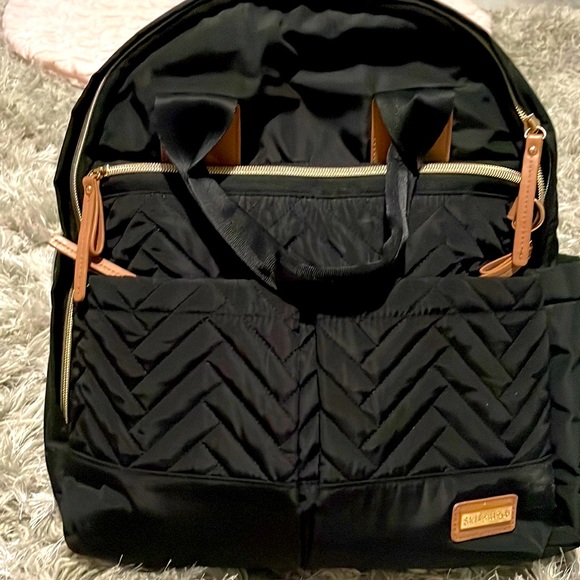 Skip hop black diaper bag